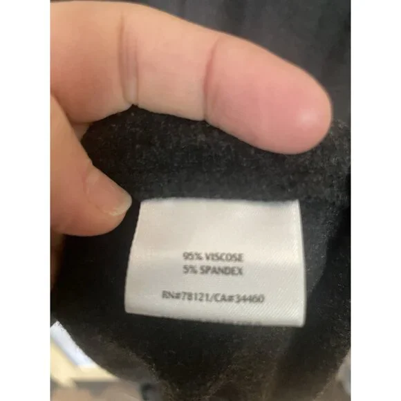 EILEEN FISHER Dress Sz L A-line Cowl Neck Long Sleeve Gray Minimalist Lagenlook - Picture 6 of 7